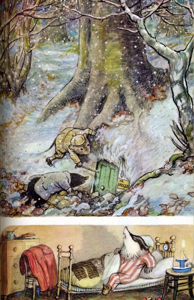 E.H. Shepherd Illustration for the WInd In The Willows