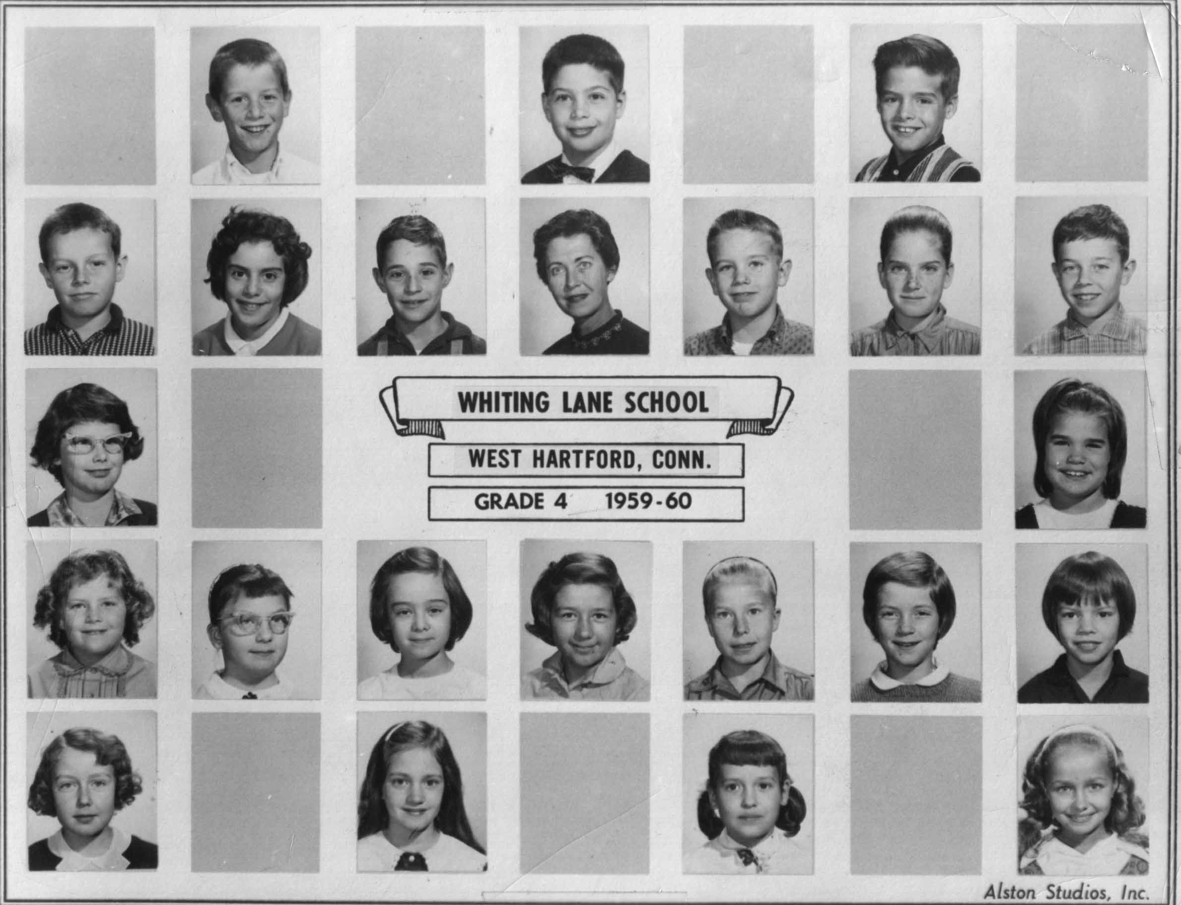 Whiting Lane, West Hartford, CT Grade 4 1959 - 1960